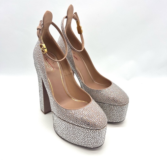 Valentino garavani VALENTINO GARAVANI TAN-GO PUMP WITH CRYSTALS 155MM - Picture 1 of 10